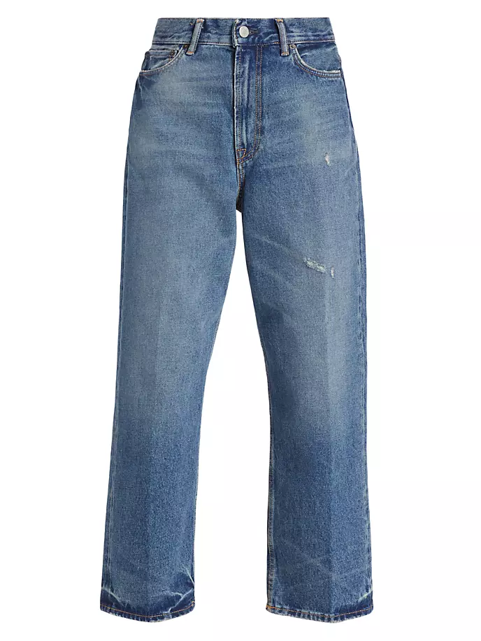 Укороченные прямые джинсы 1993 года со средней посадкой Acne Studios, синий джинсы средней стирки acne studios синий