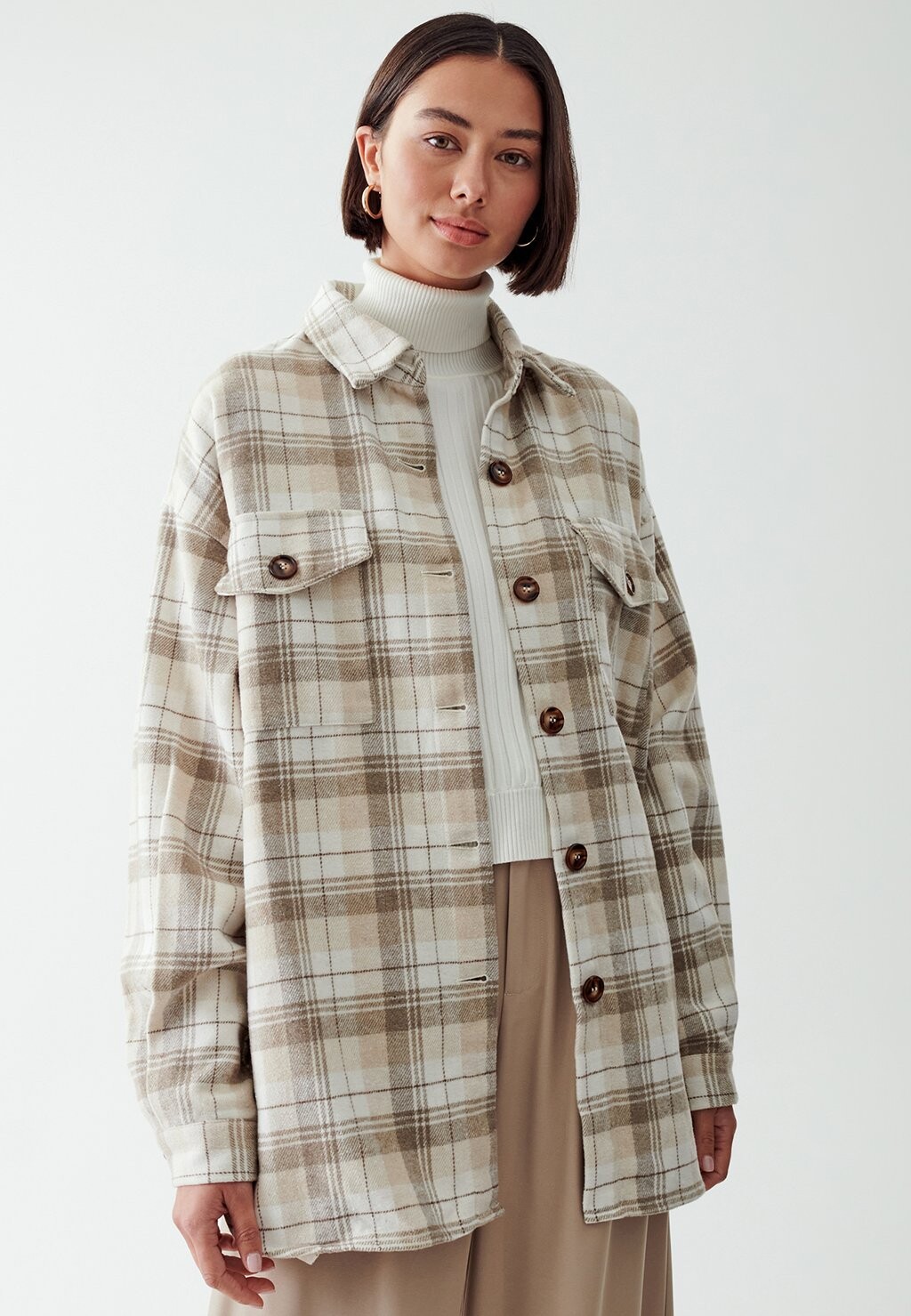 

Полупальто CHECK CALLI, цвет beige check