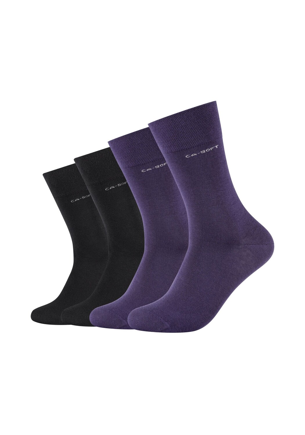 

Носки camano verstärktem Fersen und Zehenbereich 4 шт ca soft, цвет mulberry purple