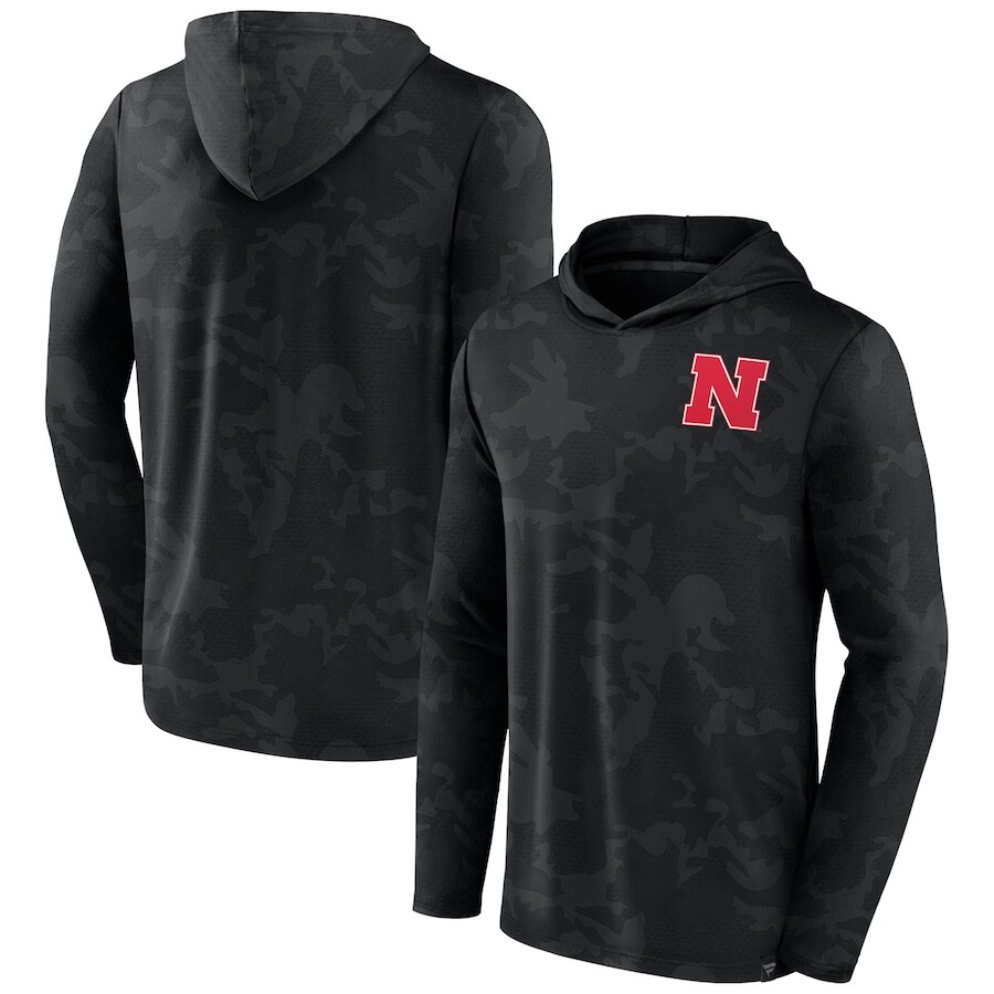 

Футболка с длинным рукавом Fanatics Branded Nebraska Huskers, черный