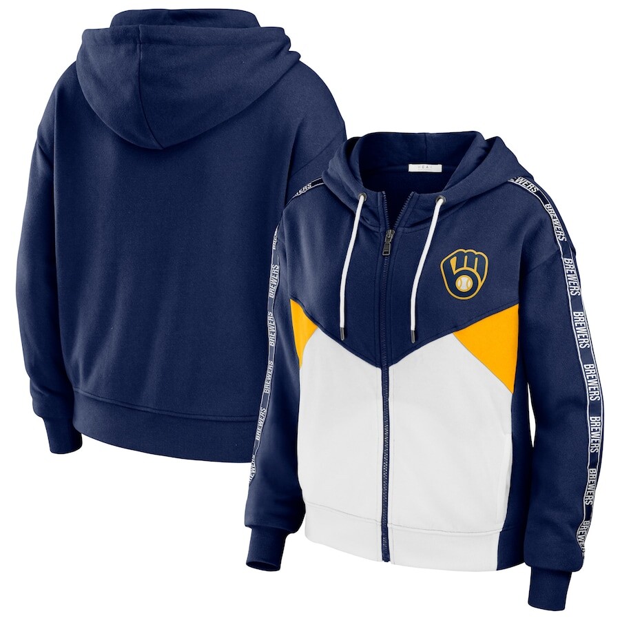 

Толстовка на молнии WEAR by Erin Andrews Milwaukee Brewers, нави