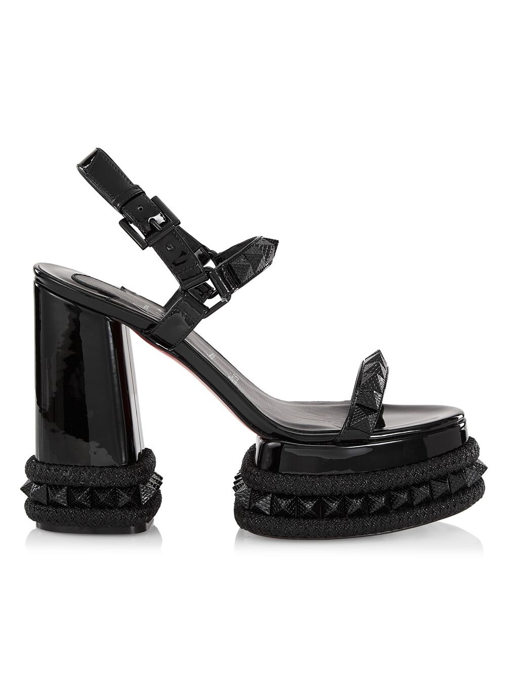 

Кожаные сандалии на платформе Superaclou 130MM Christian Louboutin, черный