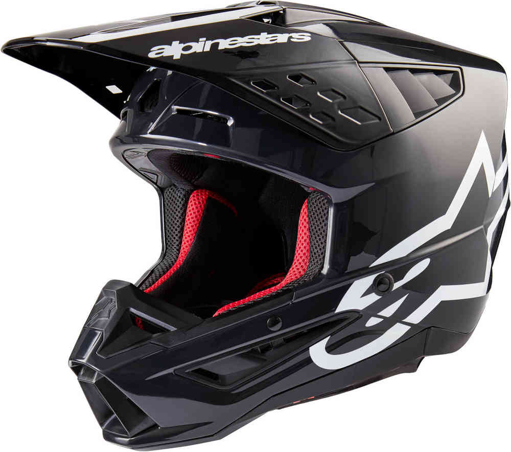 Шлем для мотокросса S-M5 Corp 2024 Alpinestars, черный/серый шлем ccm tacks 310 sr s белый