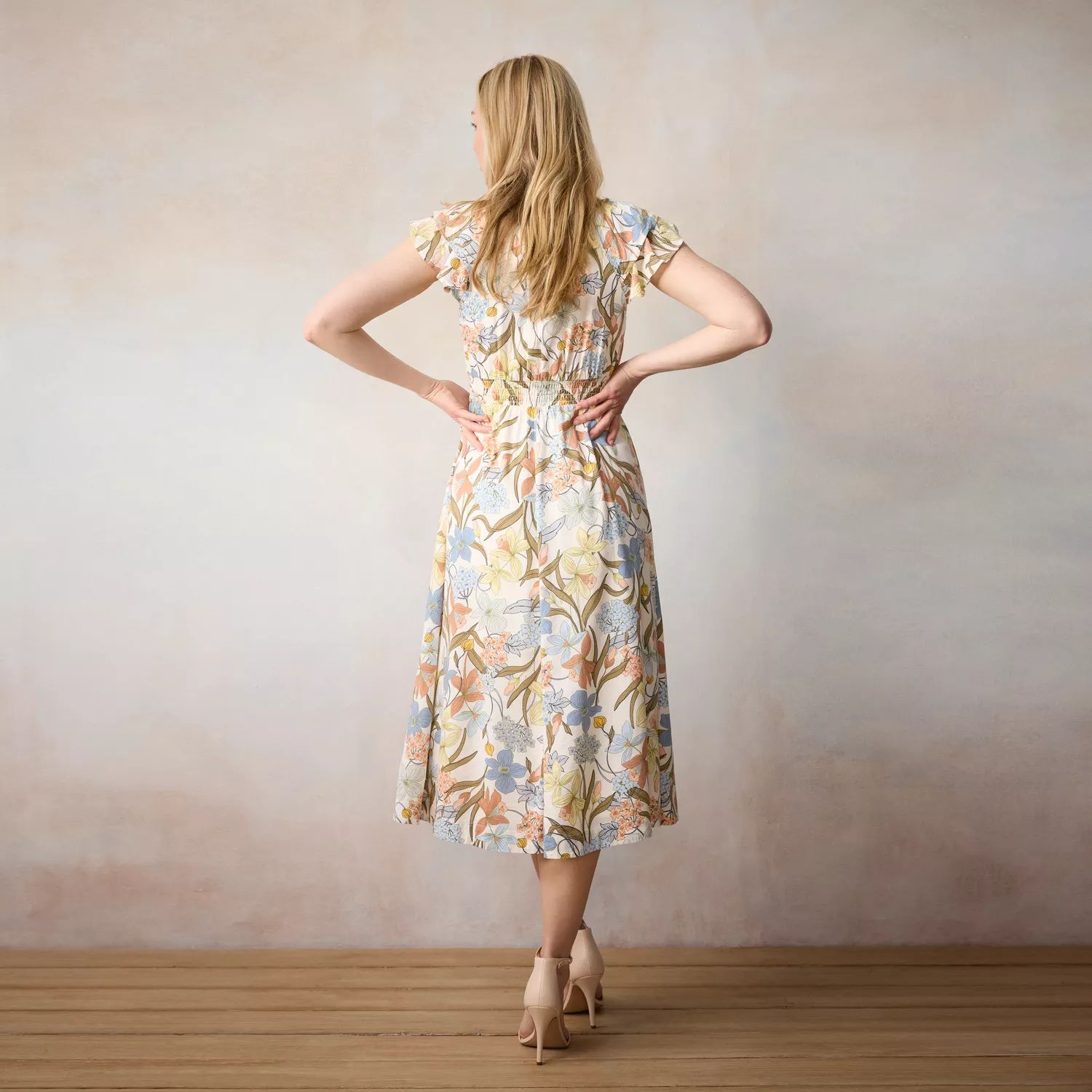 Женское короткое платье на пуговицах LC Lauren Conrad LC Lauren Conrad