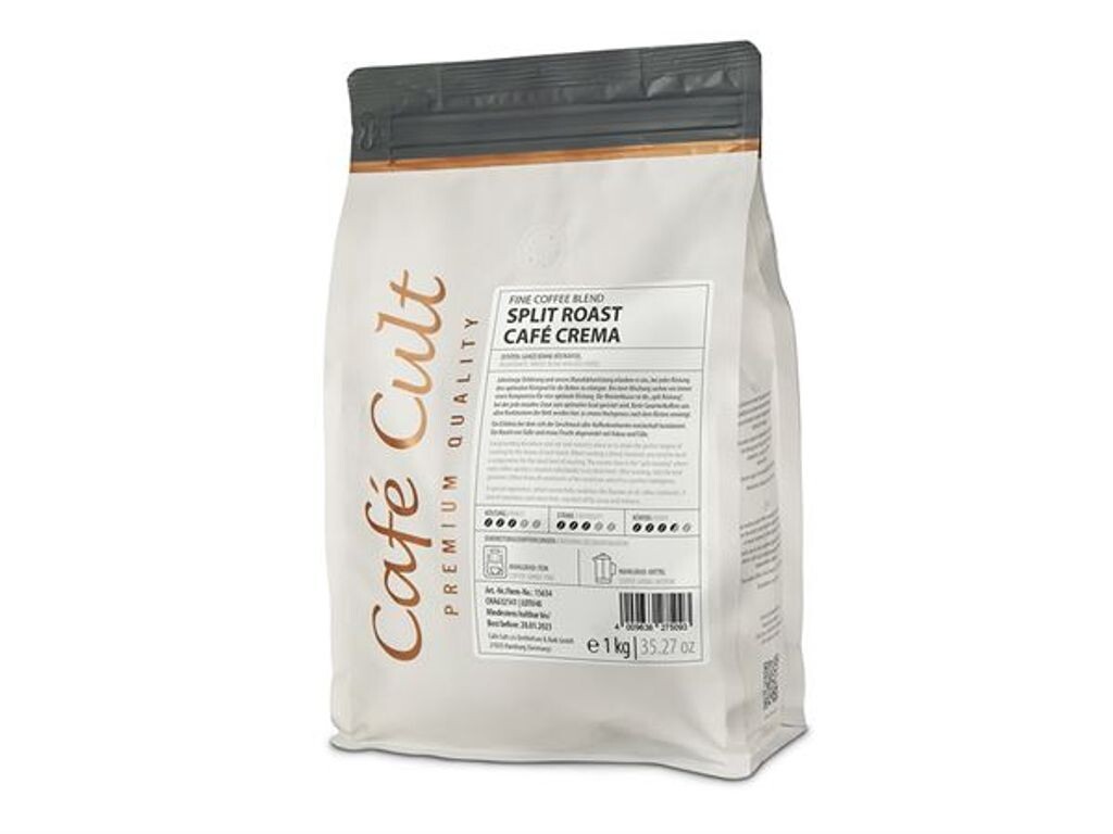 

Раздельная обжарка Café Crema в мешке 1 кг, цельные зерна Dethlefsen & Balk