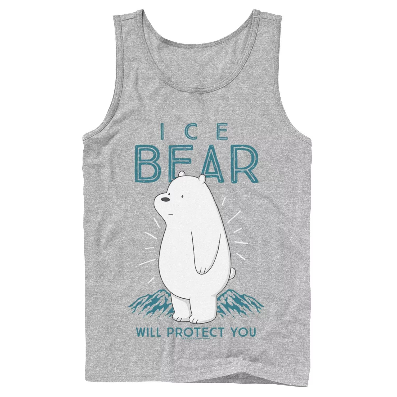 

Мужская майка Cartoon Network We Bare Bears Ice Bear Will Protect You Licensed Character