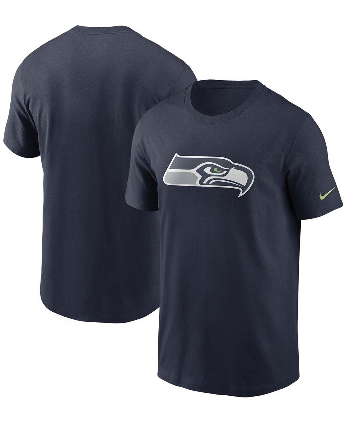 Мужская темно-синяя футболка с логотипом Seattle Seahawks College Nike