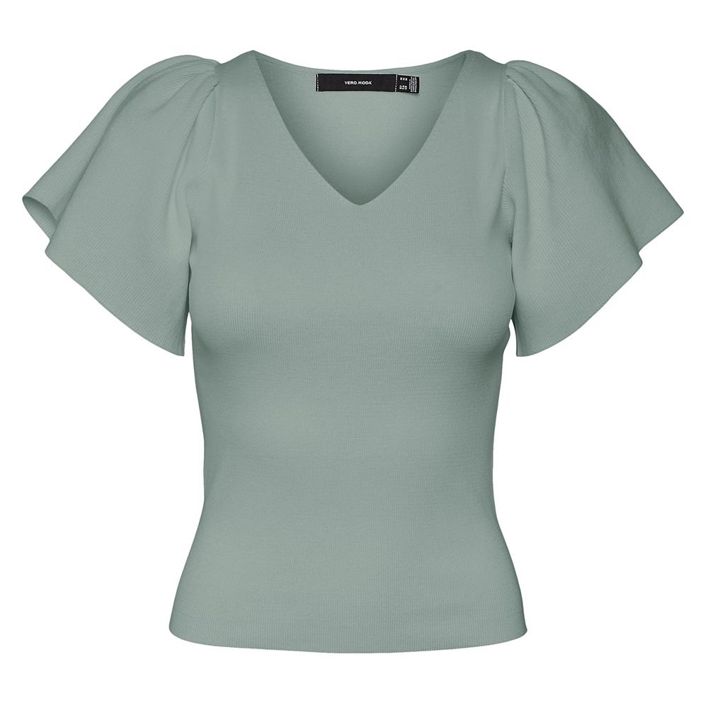 

Футболка Vero Moda Ginny Short Sleeve V Neck, зеленый