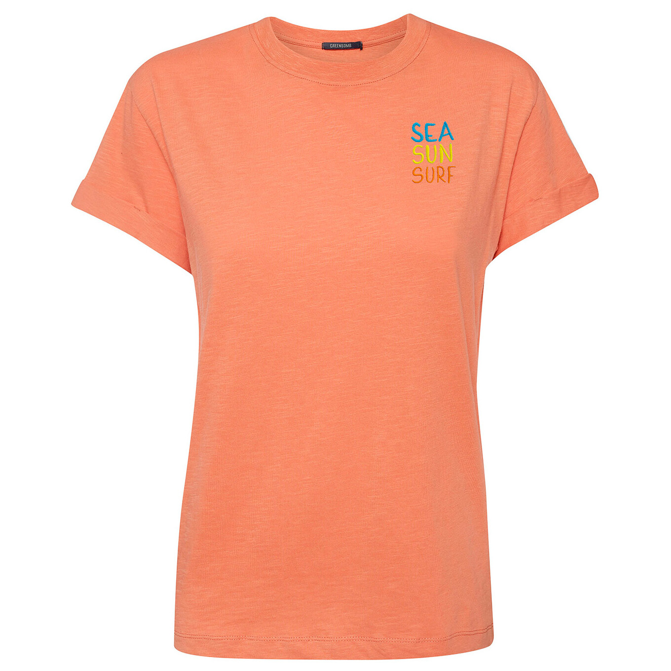 

Футболка Greenbomb Women's Lifestyle Sea Sun Surf Stop s, цвет Peach