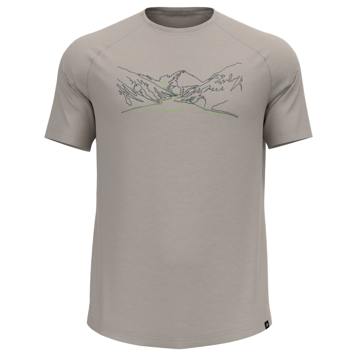 Рубашка из мериноса Odlo Ascent PW 130 Run Bike Hike Crew Neck S/S, цвет Silver Cloud Melange tiny dictator man s t shirt