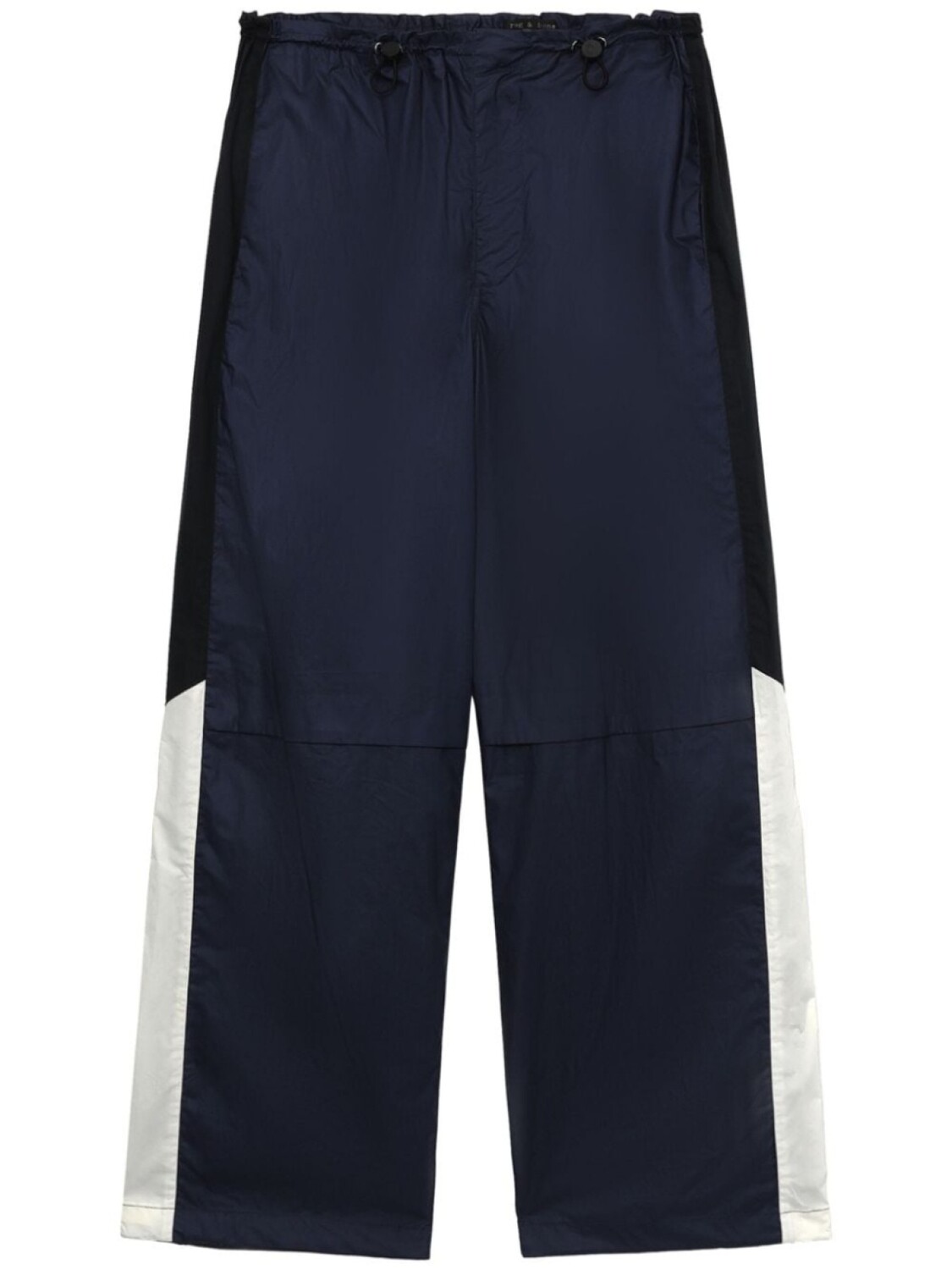 

Rag & bone брюки широкого кроя со вставками, синий