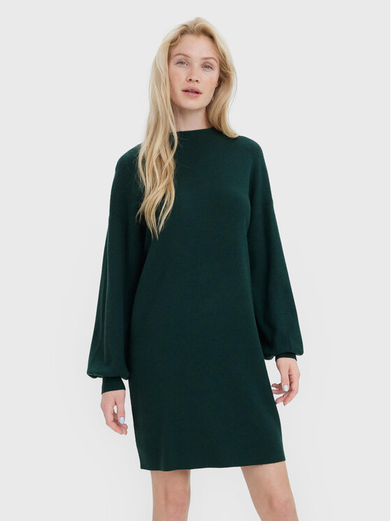 Трикотажное платье свободного кроя Vero Moda, зеленый трикотажное платье свободного кроя only зеленый