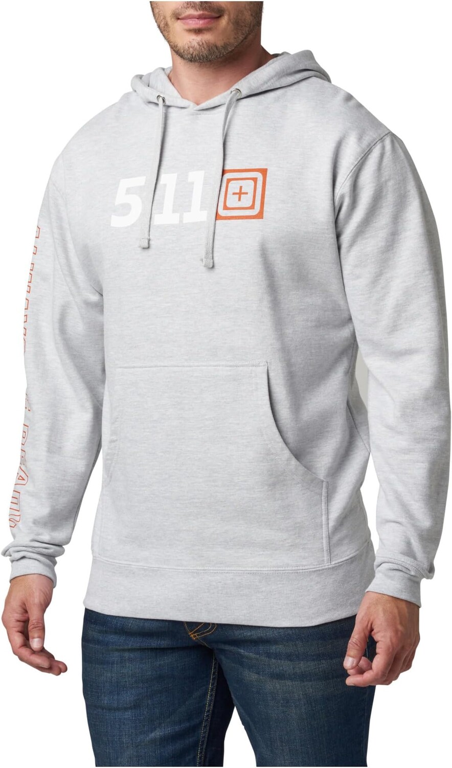 

Толстовка с капюшоном 5.11 Tactical, цвет Heather Grey