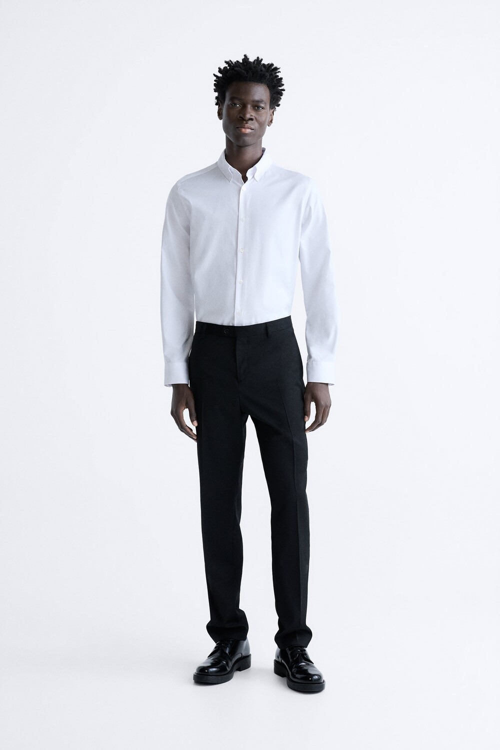 

Рубашка оксфорд Zara, белый