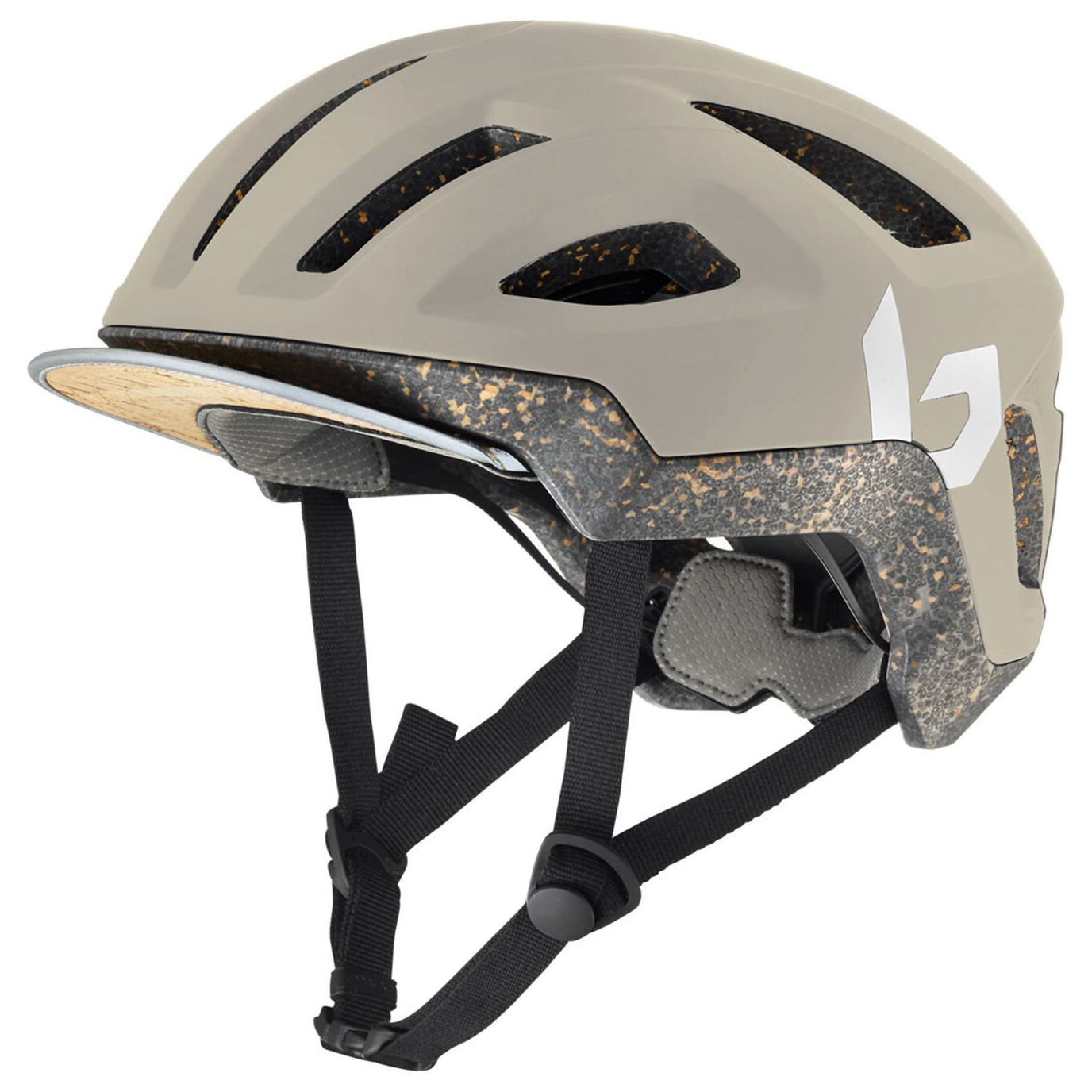Велосипедный шлем Bollé Eco React, цвет Oatmeal Matte рога для шлема водонепроницаемый двусторонний клейкий резиновый симпатичный шлем дьявольские рога для шлема