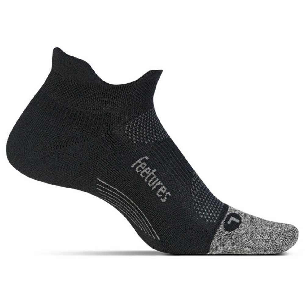 Носки Feetures Elite Light Cushion No Show Tab, черный носки feetures elite ultra light no show tab 3 pair pack цвет gravity gray black white