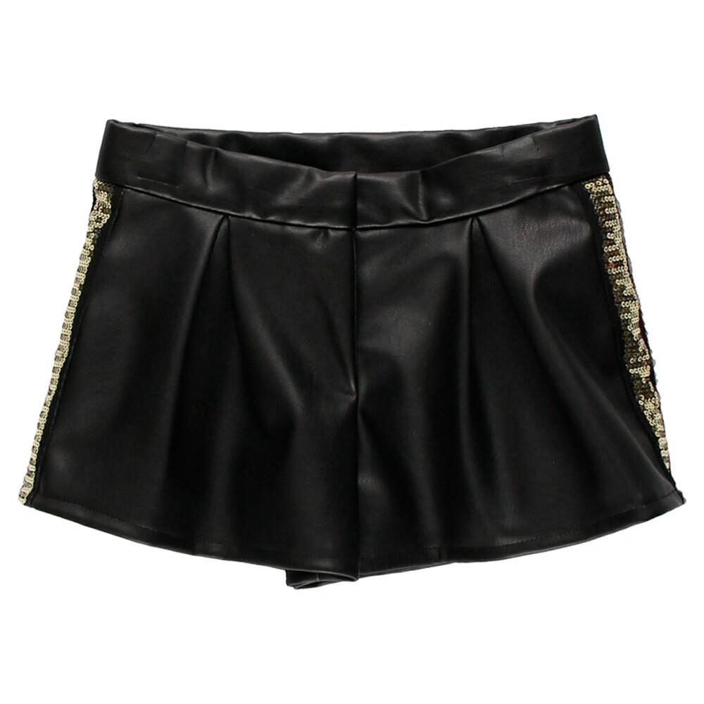 

Шорты Boboli Polypiel With Sequins, черный