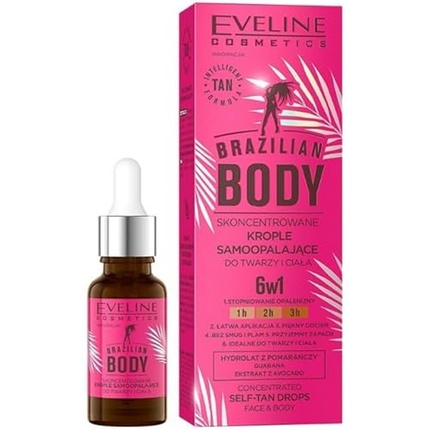 Eveline Cosmetics Бразильские капли-автозагары для лица и тела, концентрированные для тела