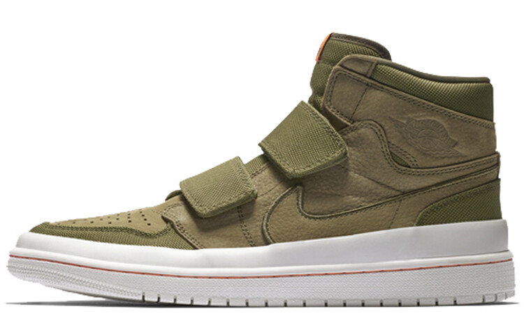 

Кроссовки Jordan 1 Retro High с двойным ремешком, оливковая парусина