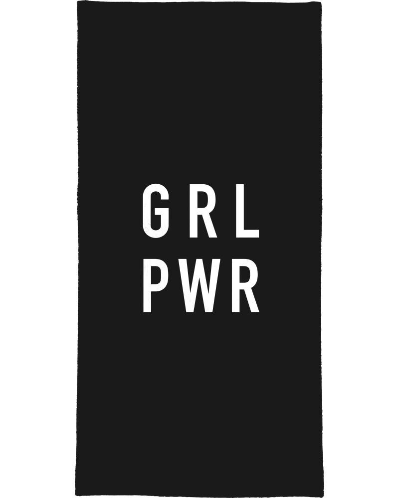 

Полотенце для ванной Juniqe GRL Black, цвет Schwarz & Weiß