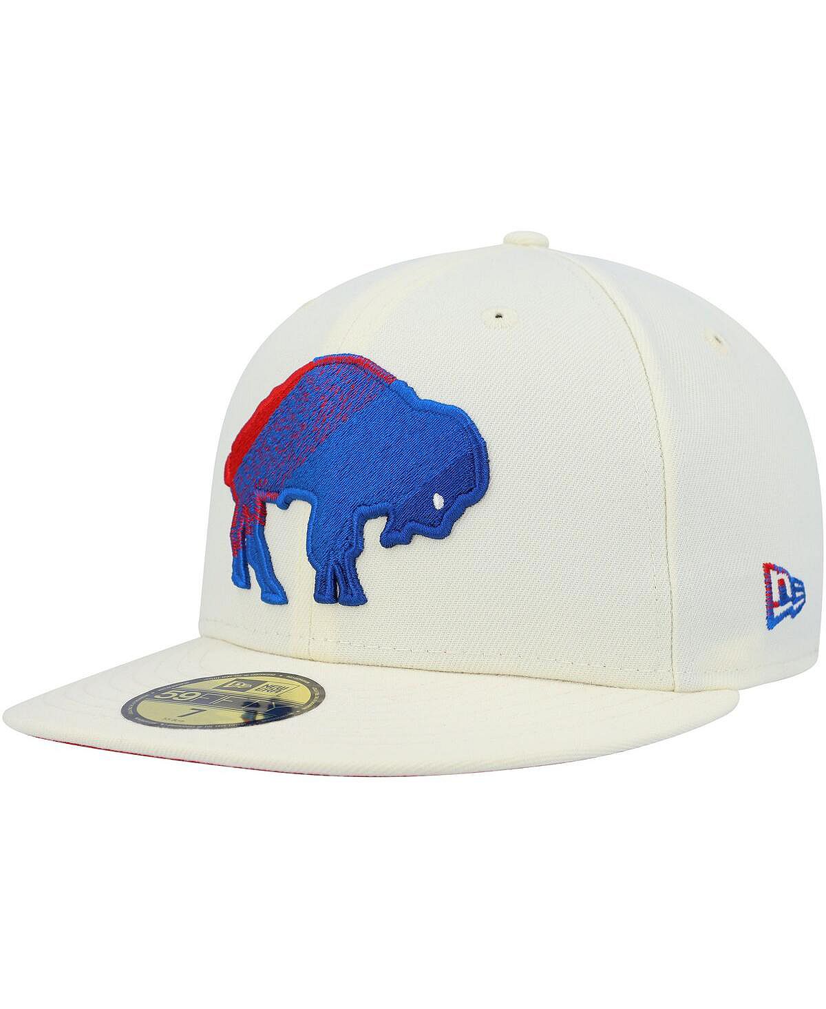 

Мужская кремовая приталенная шляпа Buffalo Bills Chrome Dim 59FIFTY New Era