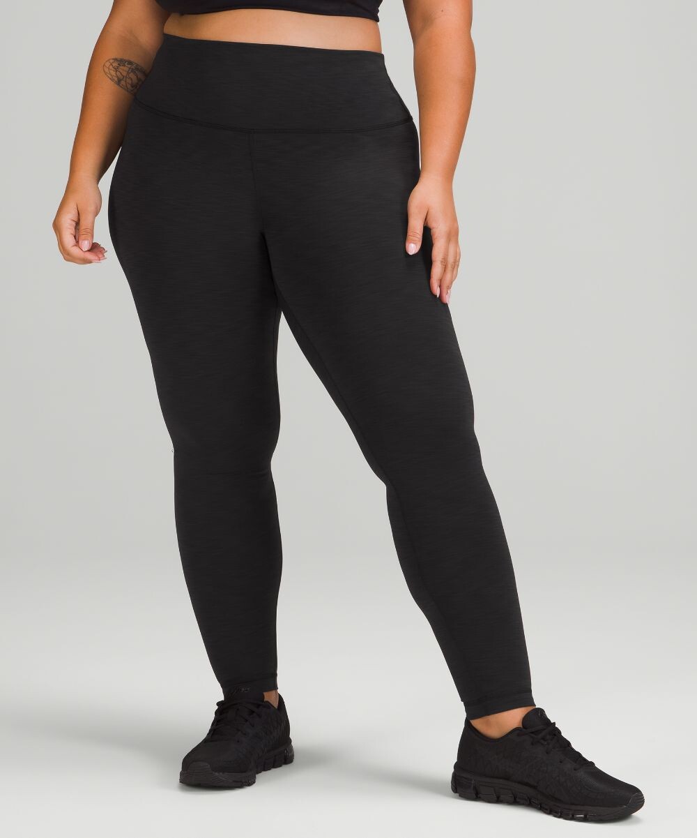 

Высокие леггинсы Wunder Train Lululemon, черный