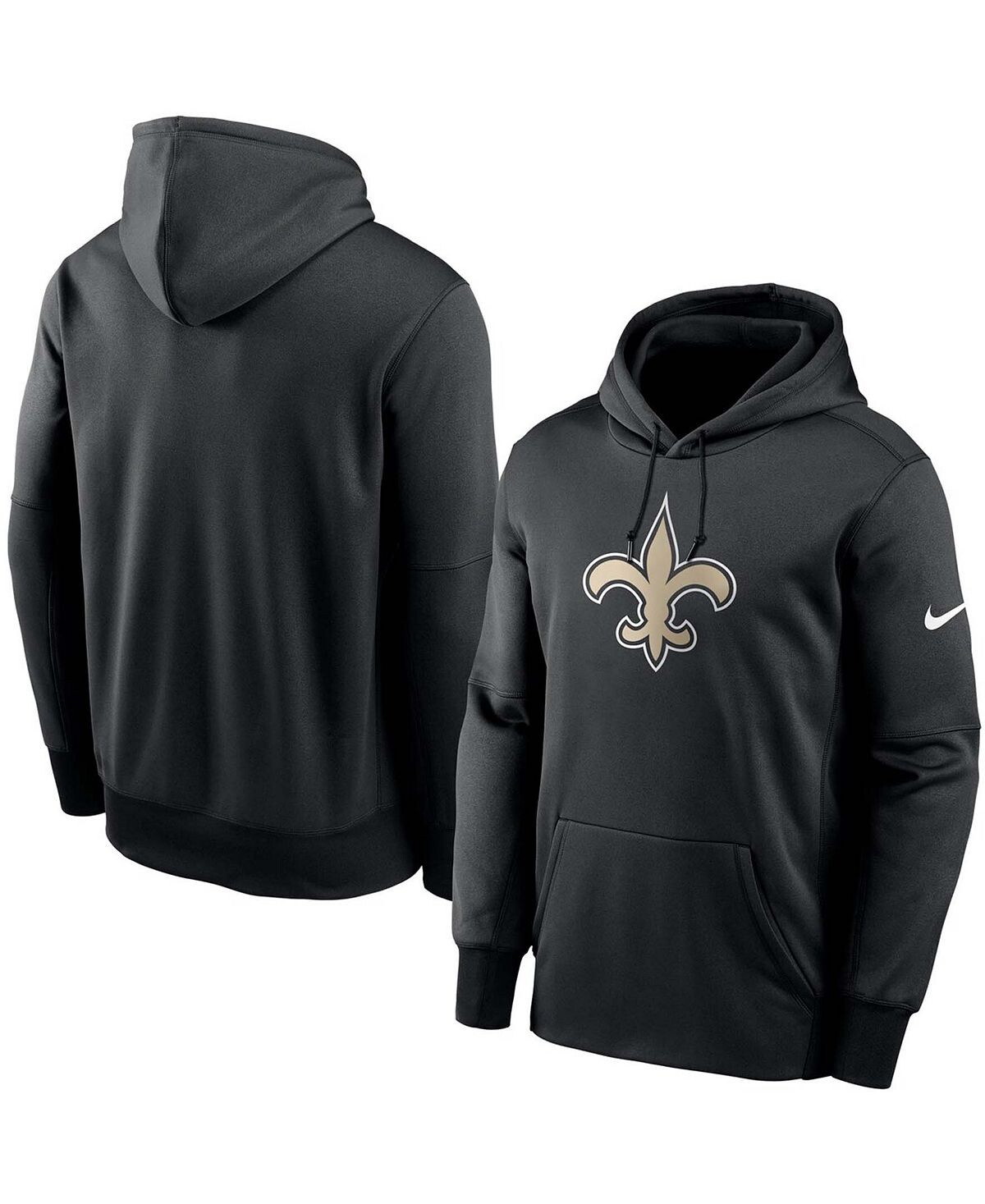 

Мужской черный пуловер с капюшоном New Orleans Saints Fan Gear Primary Logo Therma Performance Nike