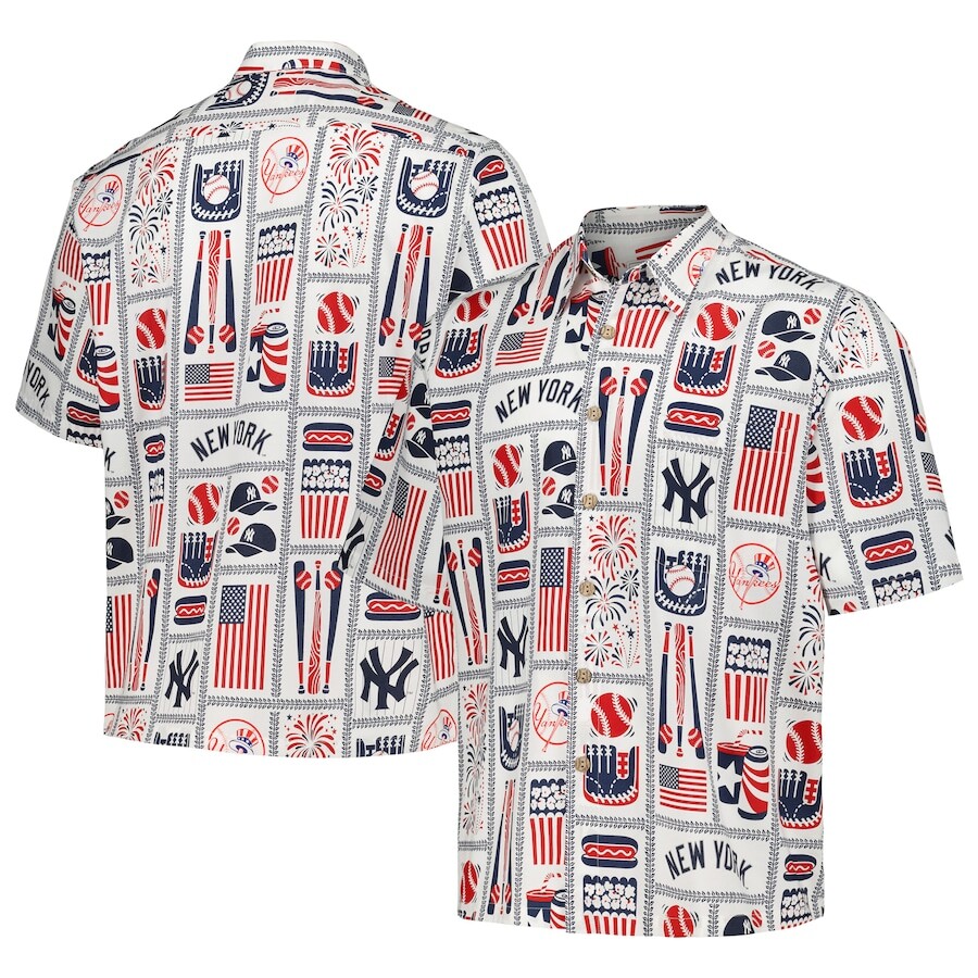 

Рубашка Reyn Spooner New York Yankees, белый