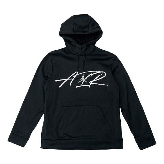 

Толстовка Air Jordan Therma Graphic Casual Sports Pocket hooded Pullover Black, черный