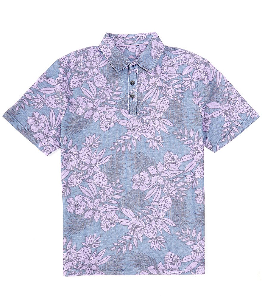 Tommy Bahama IslandZone Рубашка поло с короткими рукавами Pina Breeze, фиолетовый рубашка поло pina grande tommy bahama синий