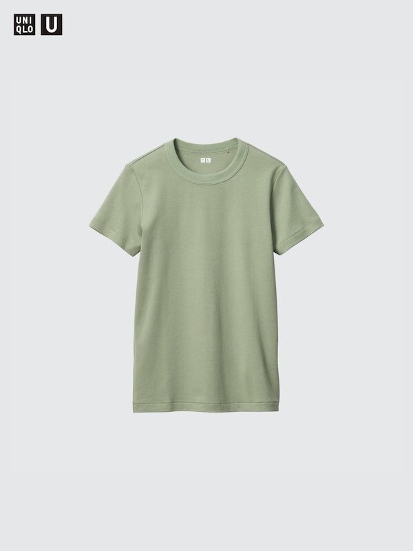 

Футболка с круглым вырезом Uniqlo, зеленый