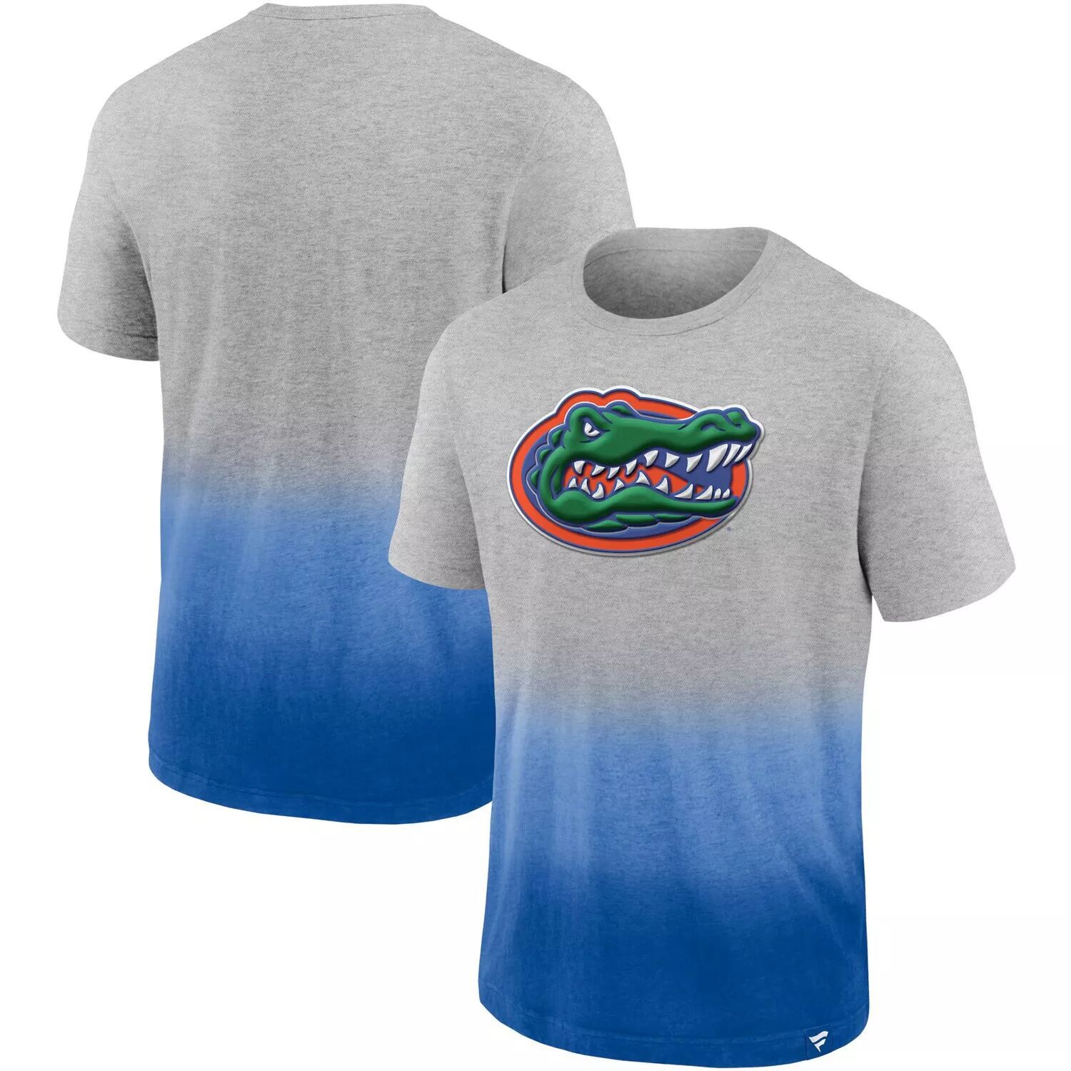 

Мужская футболка Fanatics с принтом Heathered Grey/Royal Florida Gators Team с эффектом омбре