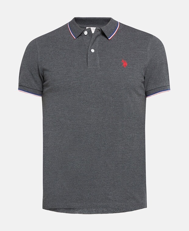 

Рубашка поло U.S. Polo Assn., темно-серый
