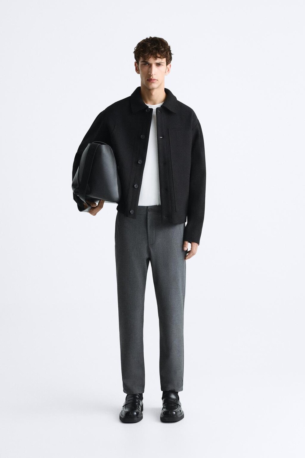 

Комфортные брюки с тектурой ZARA, темно-бордовый серый