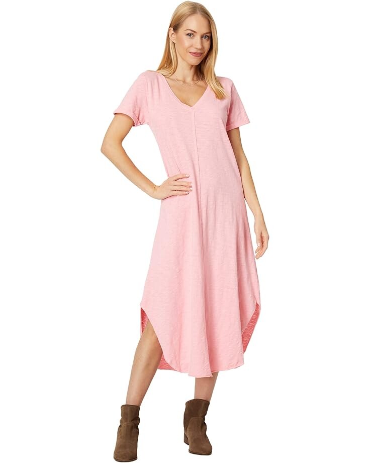 

Платье Dylan by True Grit Sunny Days Soft Slub Cotton Relaxed Dress, цвет Pink Sunset
