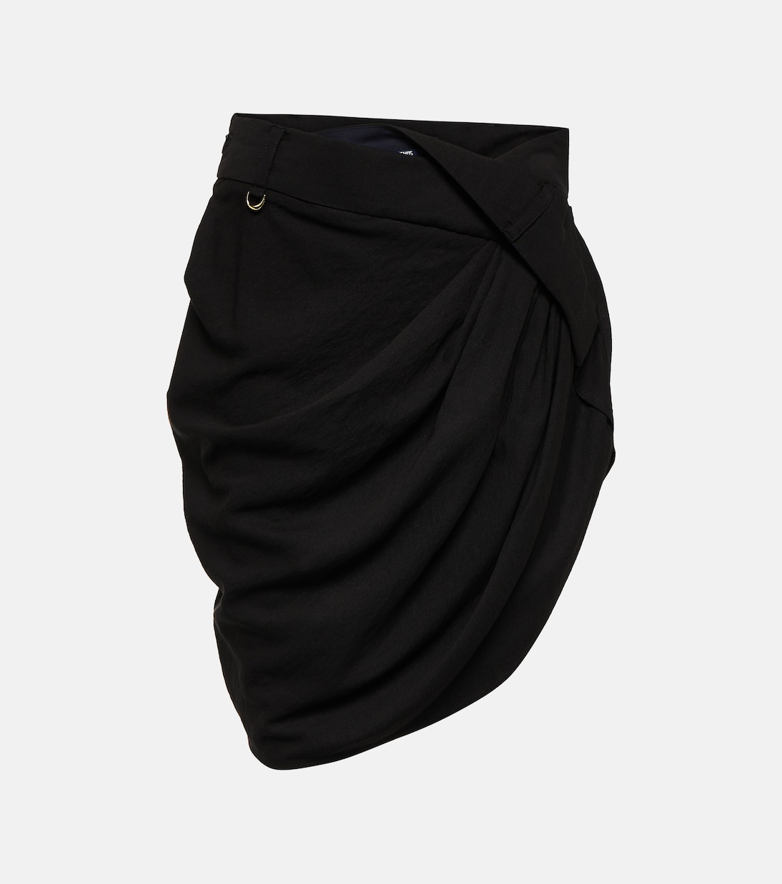 Мини-юбка la mini jupe saudade с драпировкой Jacquemus, черный