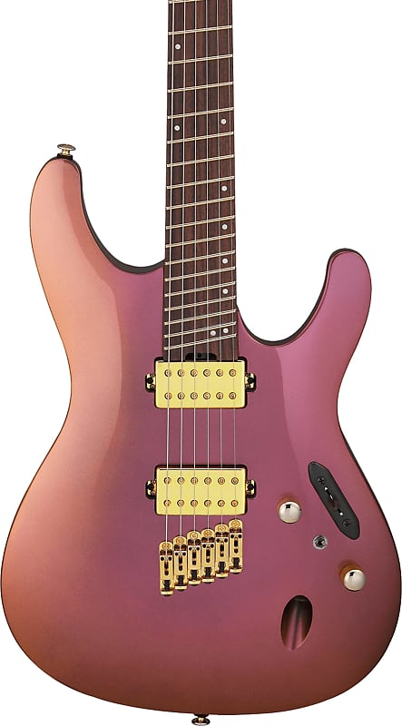 Электрогитара Ibanez SML721 S Axe Design Lab Multi-Scale Electric Guitar, Rose Gold Chameleon
