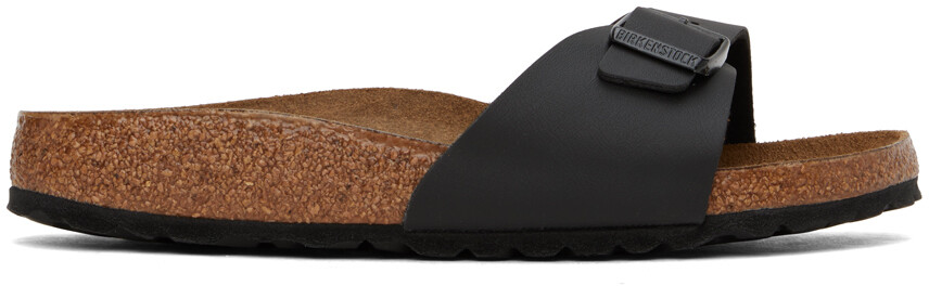 

Черные узкие мадридские сандалии Birkenstock
