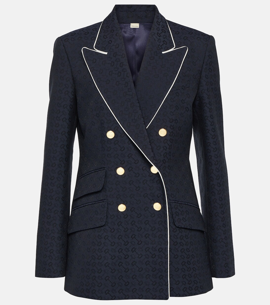 

Жаккардовый блейзер horsebit Gucci, синий