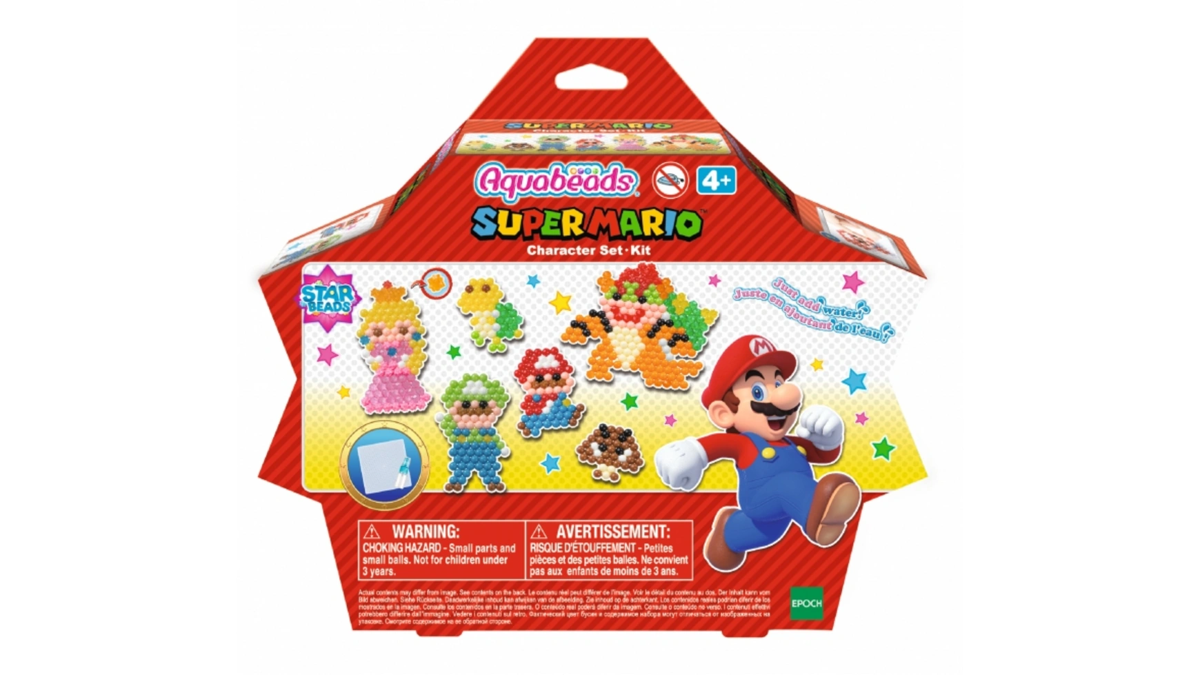 цена Aquabeads Набор бусинок со звездами Super Mario