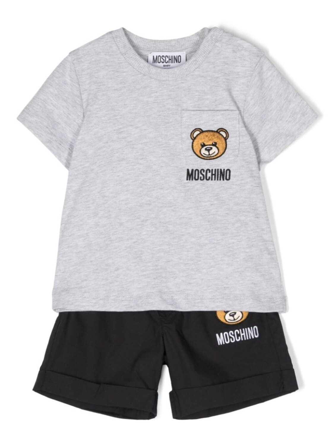 

Moschino Kids комплект Teddy Bear с шортами, серый