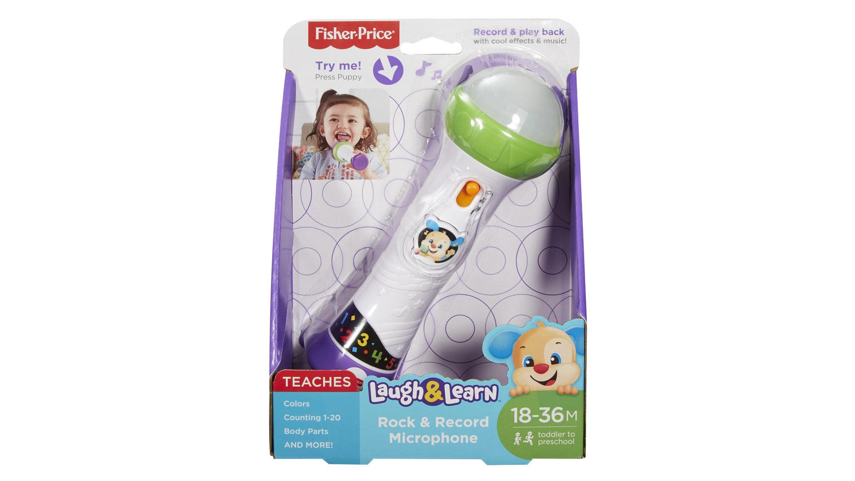 Обучающий забавный микрофон Fisher Price, детская игрушка, детский микрофон, развивающая игрушка