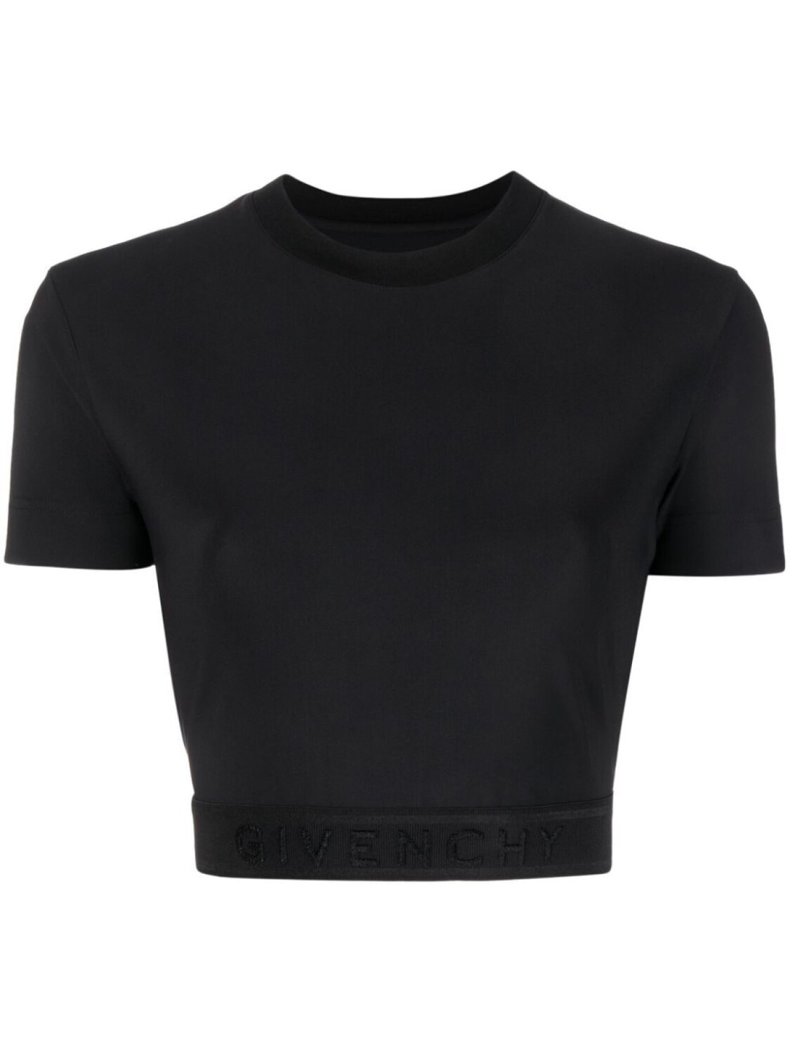 

Givenchy укороченная футболка с логотипом, черный