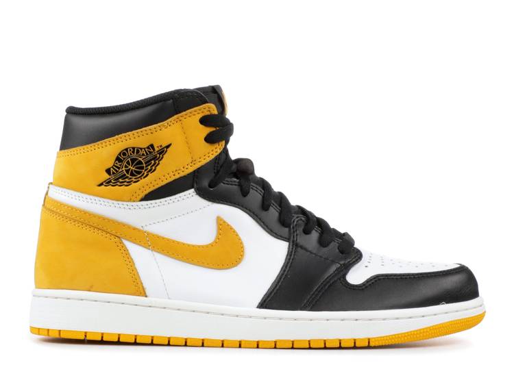 

Кроссовки AIR JORDAN 1 RETRO HIGH OG 'YELLOW OCHRE', белый, Белый;серый