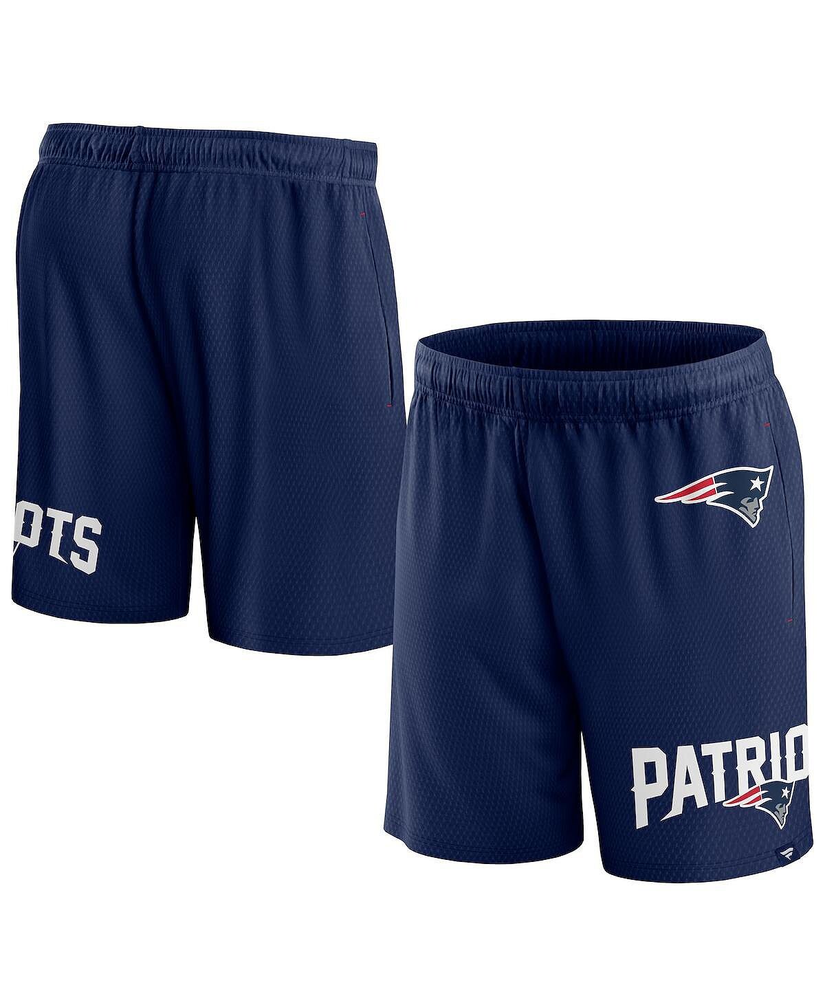 

Мужские фирменные клинчерные шорты New England Patriots темно-синего цвета Fanatics