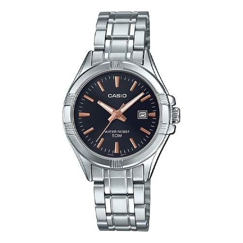 

Часы CASIO Waterproof Quartz Unisex Black Analog, черный