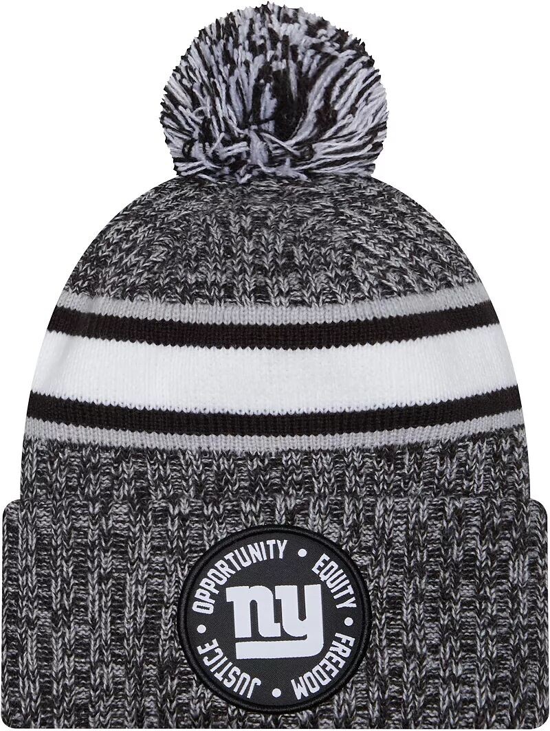 

Белая вязаная шапка New Era Men New York Giants 2023 Inspire Change