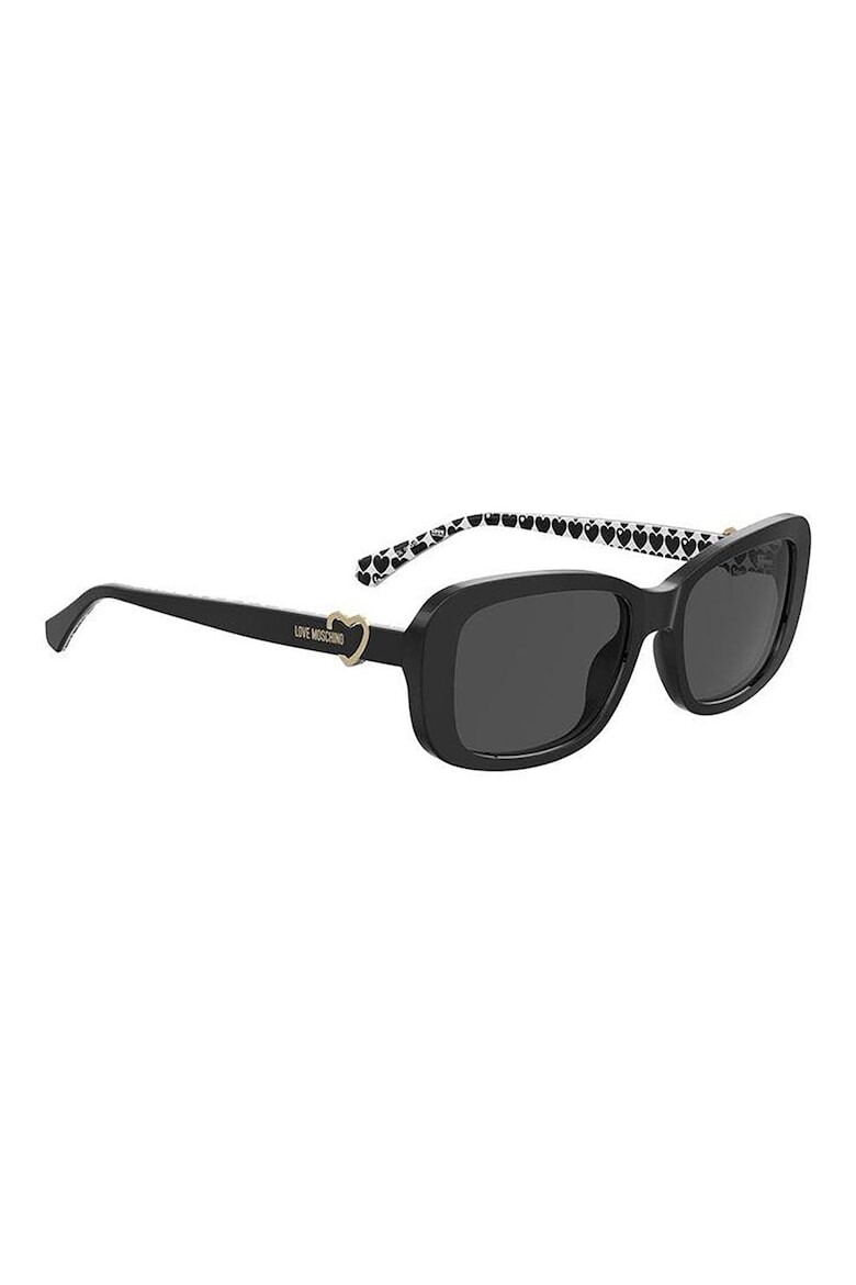 

Прямоугольные солнцезащитные очки Love Moschino, черный