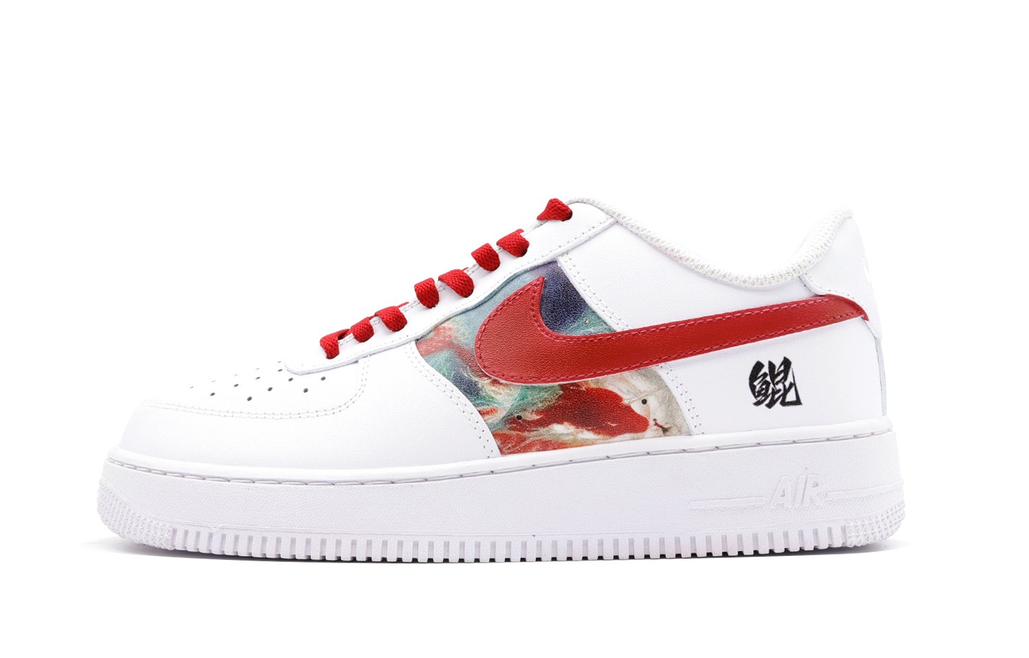 

Кроссовки Nike Air Force 1 Skateboarding Shoes Women's Low-top White/red, красный