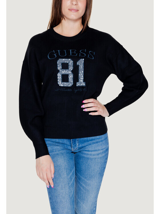 

Свитер sweat fit Guess, черный